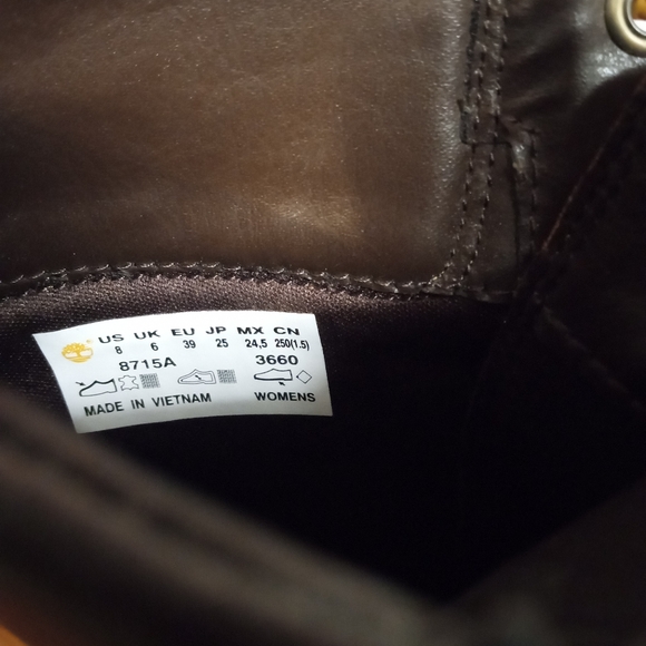 TIMBERLAND HIGH HEELS BOOTS WOMEN'S SIZE 8. - Picture 5 of 5